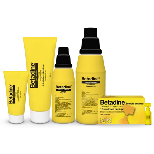 Betadine<sup>®</sup>: Marca presente em todo o mundo.