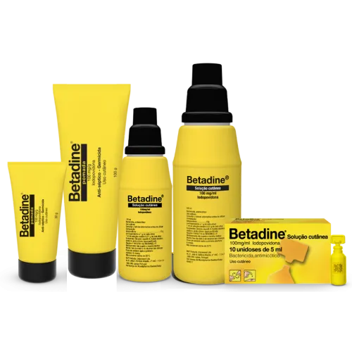 Betadine<sup>®</sup>: Marca presente em todo o mundo.